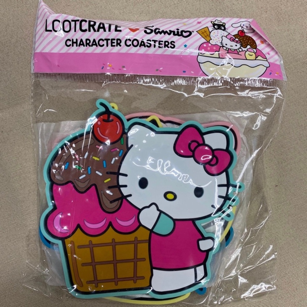 Hello Kitty lootcrate X Sanrio character coasters